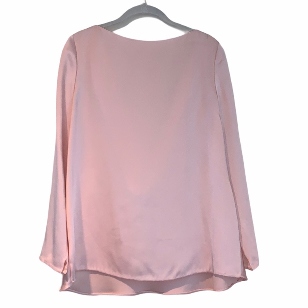 Jason Wu Blush crepe back satin long sleeve SZ M - Picture 6 of 11